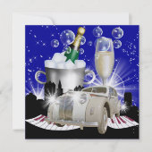 Party in Style Bright Lights - SRF Einladung (Vorderseite)