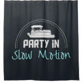 Party in Zeitlupe Duschvorhang (Vorderseite)