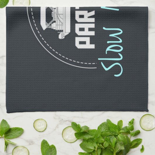 Party in Zeitlupe Geschirrtuch (Gefaltet)