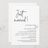 Party-Invik zum Hochzeitsessen, nur verheiratet Einladung (Vorne/Hinten)