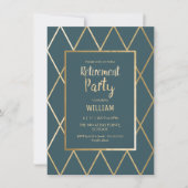 Party Invité - Gold Elegant, einfach Einladung (Vorderseite)