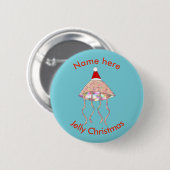 Party Jellyfish Custom Button (Vorne & Hinten)
