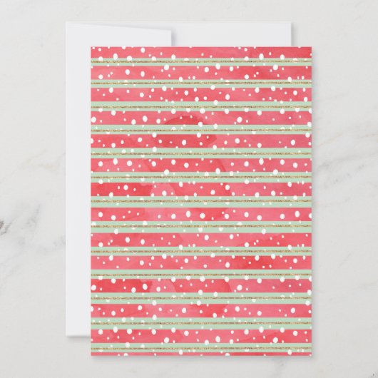 Party "Jingle and Mingle Christmas Gingerbrot" Einladung (Rückseite)