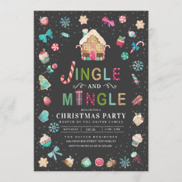 Party "Jingle and Mingle Christmas Gingerbrot" Einladung