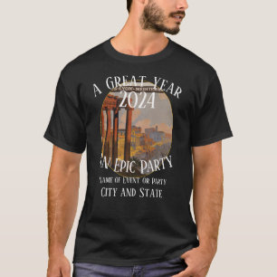 Party-Jubiläums-Feiertag 2024 Cocktail Singles T-Shirt