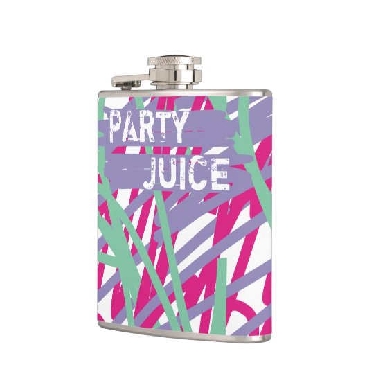 Party Juice 80er achtziger Farbmedleystik künstler Flachmann (Links)