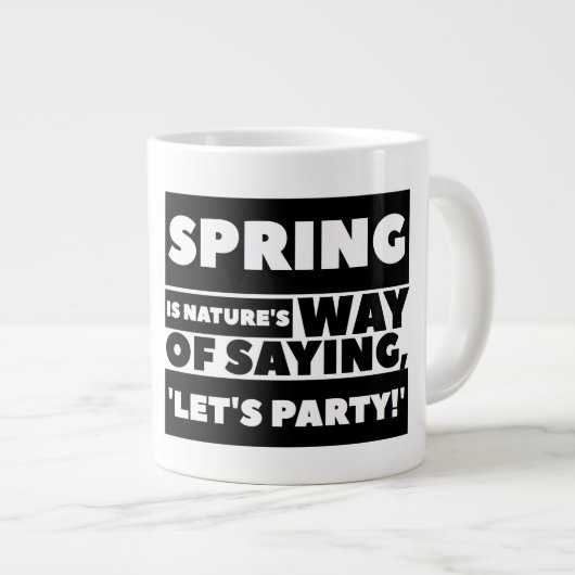 Party Jumbo Tasse (Vorderseite Rechts)