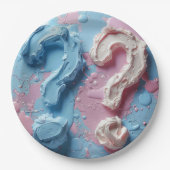 Party-Junge oder Mädchen auf Papierplatte Pappteller (Vorderseite)