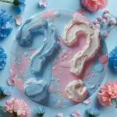 Party-Junge oder Mädchen auf Papierplatte Pappteller