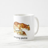 Party-Kacken des Pumas Kaffeetasse (VorderseiteRechts)