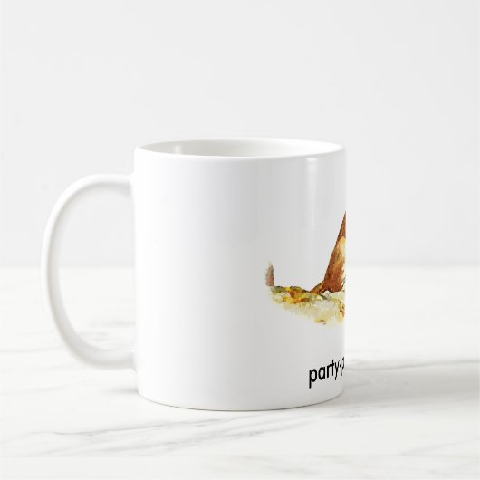 Party-Kacken des Pumas Kaffeetasse (Links)