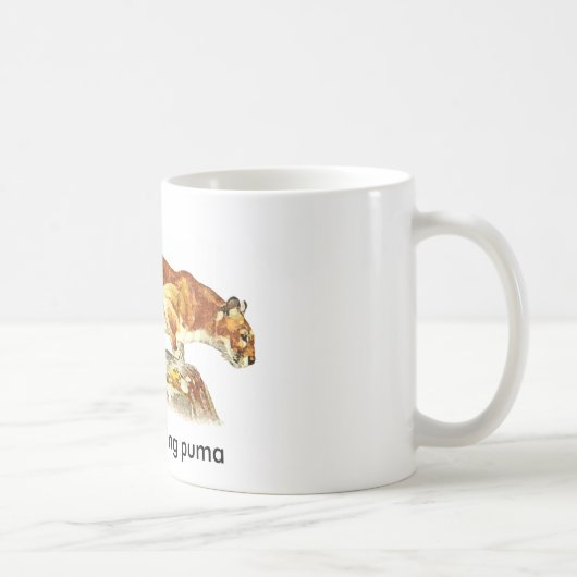 Party-Kacken des Pumas Kaffeetasse (Rechts)