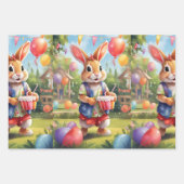 Party: Kaninchen v1 | Geschenkpapier Set (Vorderseite 3)