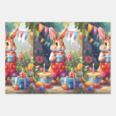 Party: Kaninchen v1 | Geschenkpapier Set (Vorderseite)