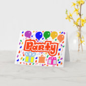 Party Karte (Gelbe Blume)