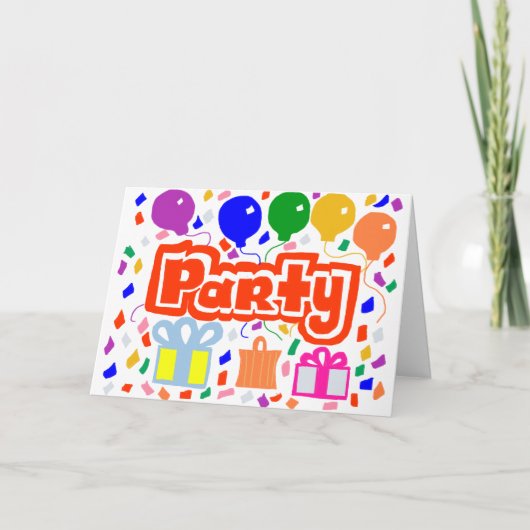 Party Karte (Vorderseite)