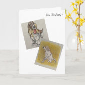 Party Karte (Gelbe Blume)