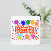 Party Karte (Stehend Vorderseite)