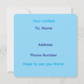 Party Karte (Rückseite)