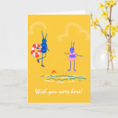 Party Karte (Gelbe Blume)