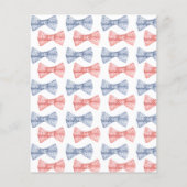 Party-Karte für Rosa und Blaue Bögen (Rückseite)