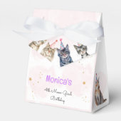 Party Katzen Meu-Kindergeburtstag Geschenkschachtel (Vorderseite)