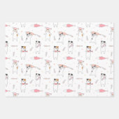 Party Katzen Zwei Packpapier Geschenkpapier Set (Vorderseite 3)