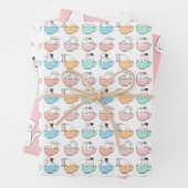 Party Katzen Zwei Packpapier Geschenkpapier Set (Beispiel)