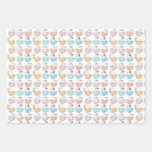 Party Katzen Zwei Packpapier Geschenkpapier Set (Vorderseite)