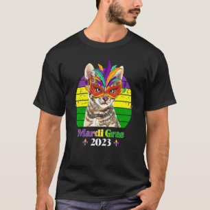Party-Katzenmasken-Perlen Mardi Gras 2023 7 T-Shirt