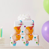 Party Kid Juggling farbenfrohe Balls Geschenkpapier