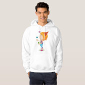 Party Kid Juggling farbenfrohe Balls Hoodie (Vorne ganz)
