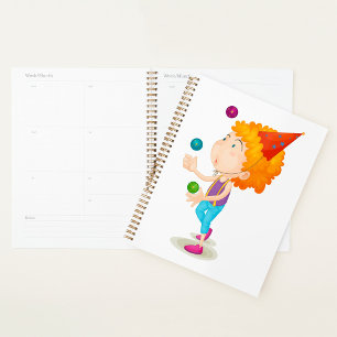 Party Kid Juggling farbenfrohe Balls Planer