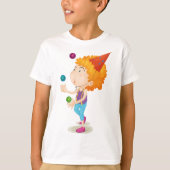 Party Kid Juggling farbenfrohe Balls T-Shirt (Vorderseite)