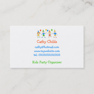 Party-Kinder Visitenkarte