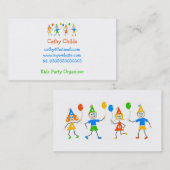 Party-Kinder Visitenkarte (Vorne/Hinten)
