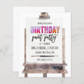 Party Kindergeburtstag in hellen Farben (Vorne/Hinten)