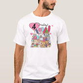 Party Kittens 4. Geburtstag T - Shirt und Geschenk (Vorderseite)