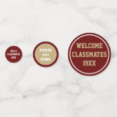 Party! Klasse Wiedersehen-Tabelle Konfetti (Vorderseiten)