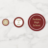 Party! Klasse Wiedersehen-Tabelle Konfetti (Rückseiten)