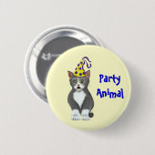 Party-Knopf Button (Vorne & Hinten)