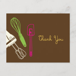 Party Kochen Danke Karte