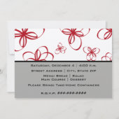 Party kochen - Retro Ofen-Rot-Küche Einladung (Rückseite)