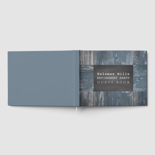 Party | Kopfbrett Rustikales Holz Gästebuch (Voll)
