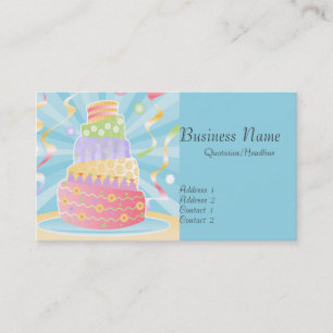 Party-Kuchen-Geschäfts-Karten Visitenkarte
