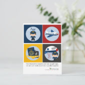 Party-Kuchenoberflächen des Flugzeugführers Postkarte (Stehend Vorderseite)