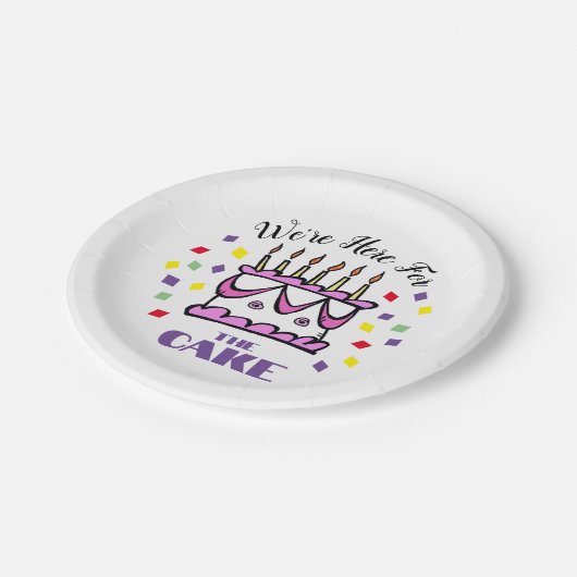 Party-Kuchenpapierplatte Pappteller (Schrägansicht)