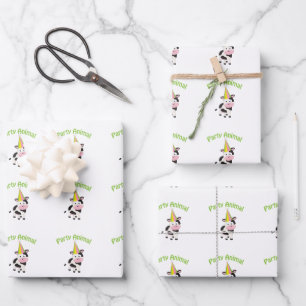 Party!Kuh Geschenkpapier Set