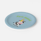 Party! Kuh Pappteller (Schrägansicht)