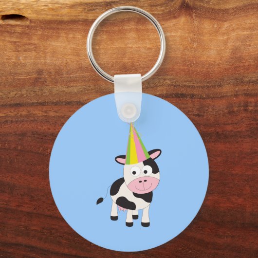 Party Kuh Schlüsselanhänger (Vorderseite)